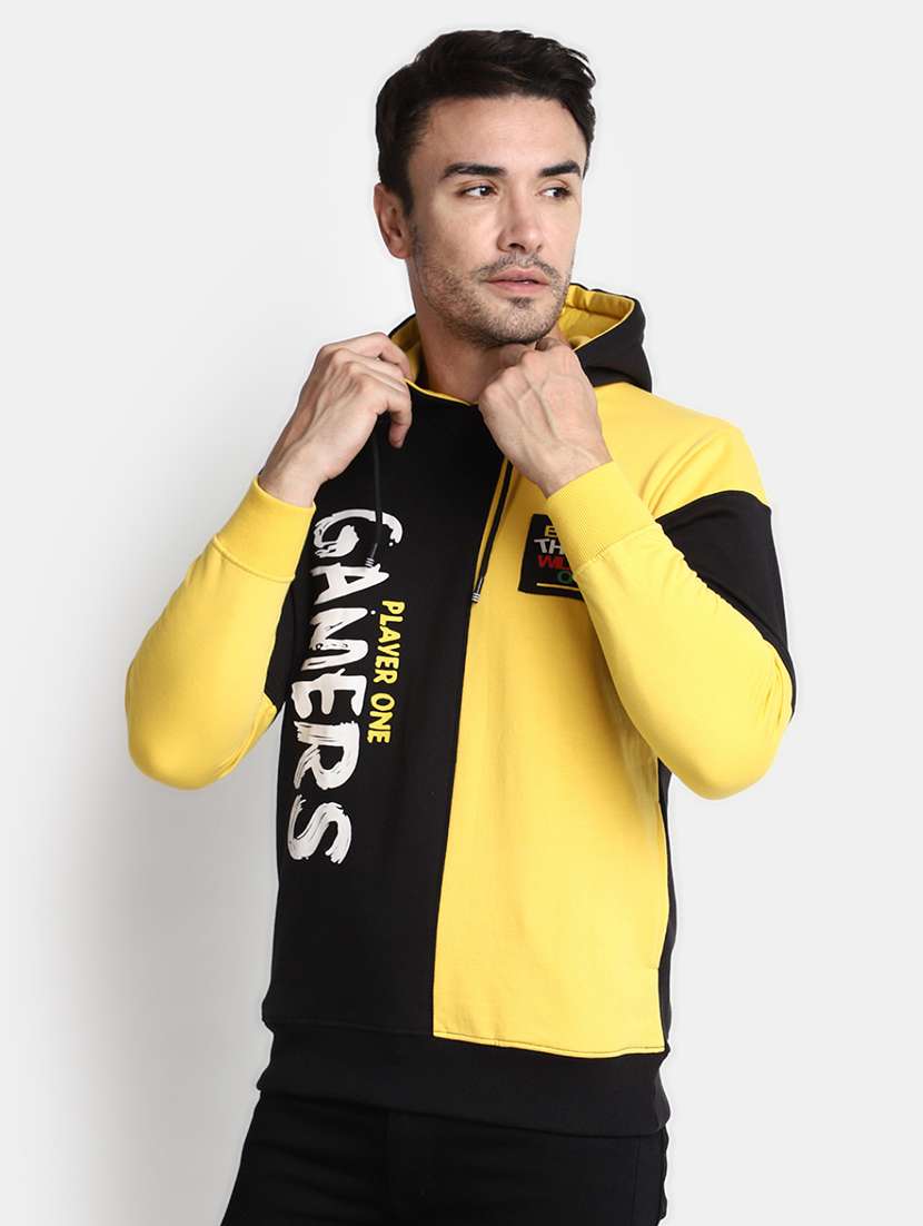 mens color block sweatshirt - 20368912 -  Standard Image - 1