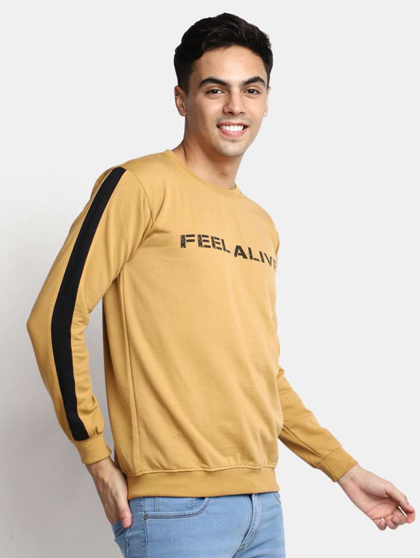 mens chest print sweatshirt - 20368924 -  Standard Image - 1