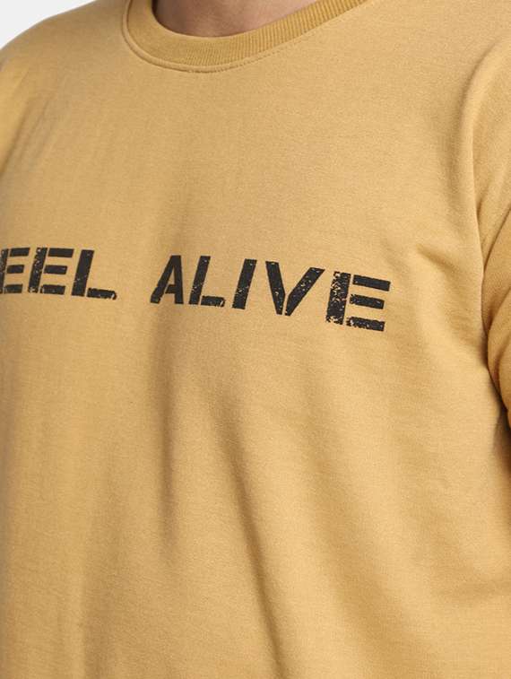 mens chest print sweatshirt - 20368924 -  Standard Image - 4