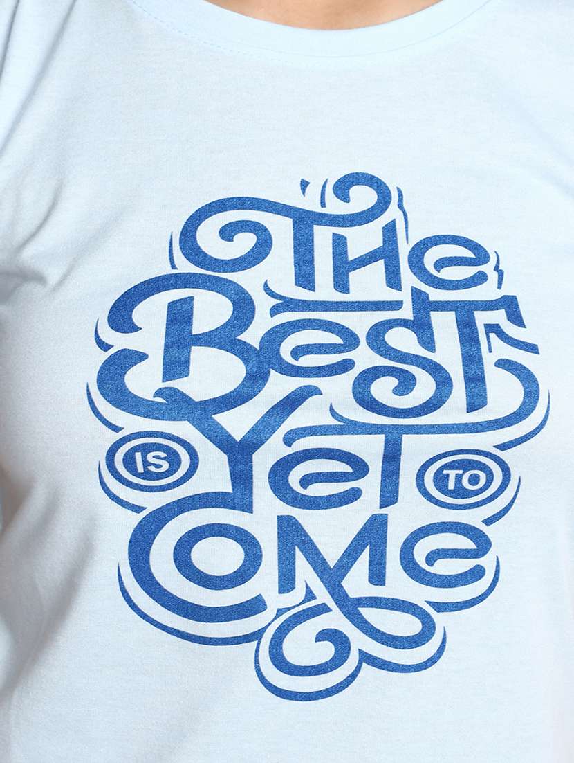 women's front print round neck t-shirt - 20369460 -  Standard Image - 4