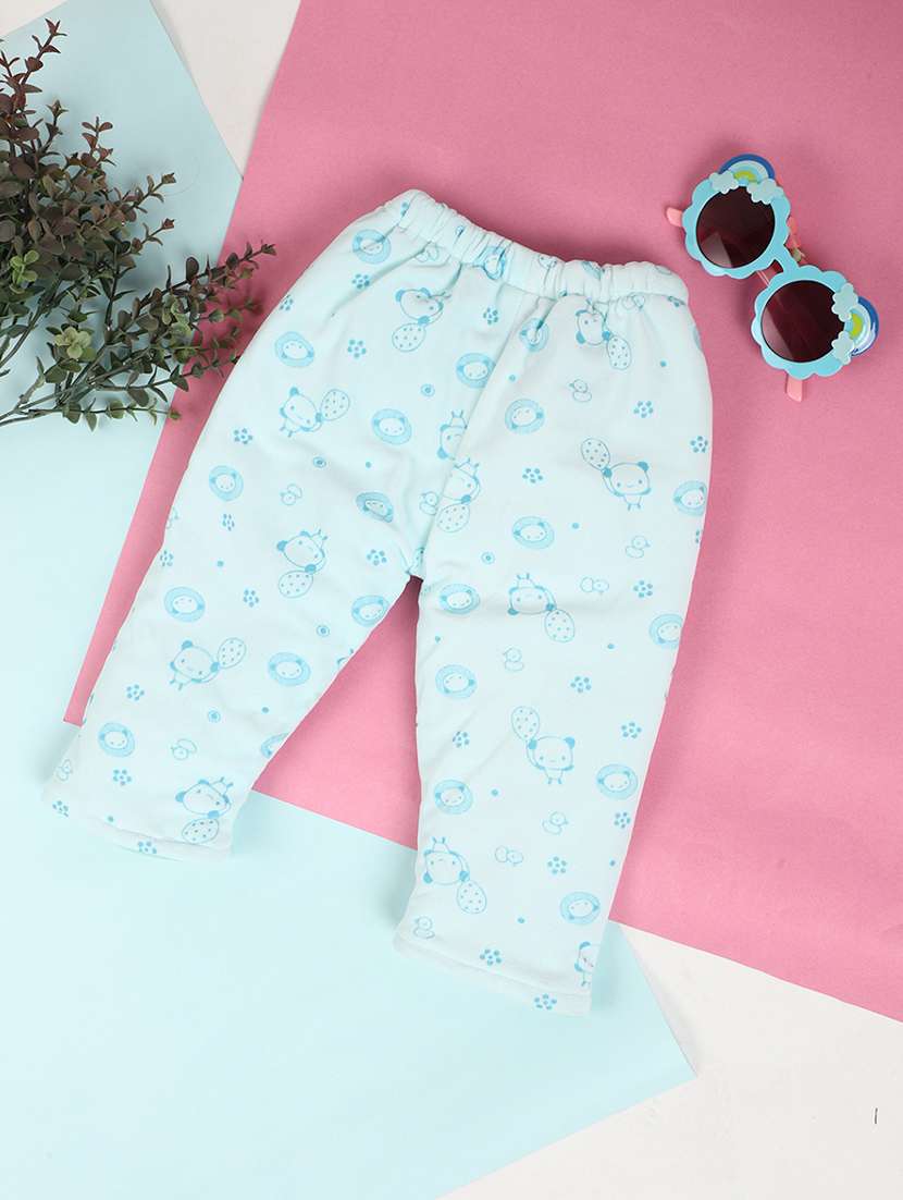 boys green printed casual trousers - 20369480 -  Standard Image - 1