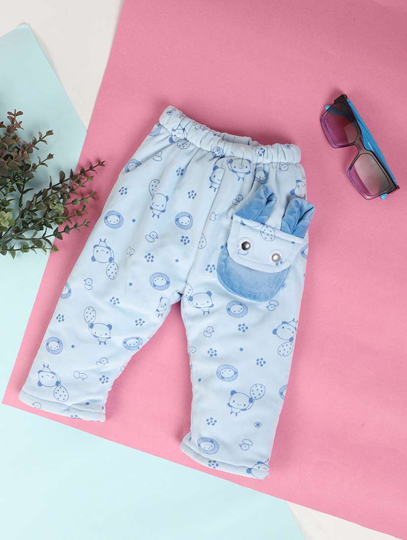 boys light blue cotton casual trouser