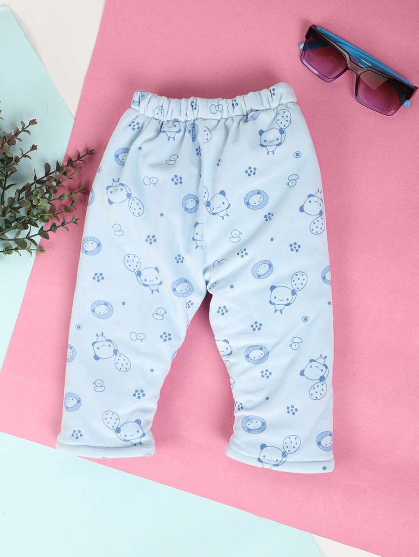 boys light blue cotton casual trouser - 20369481 - Standard Image - 1