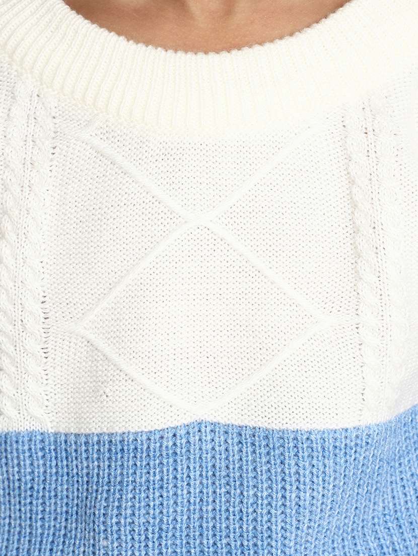 girls colourblocked knitted pulllover - 20369772 -  Standard Image - 4