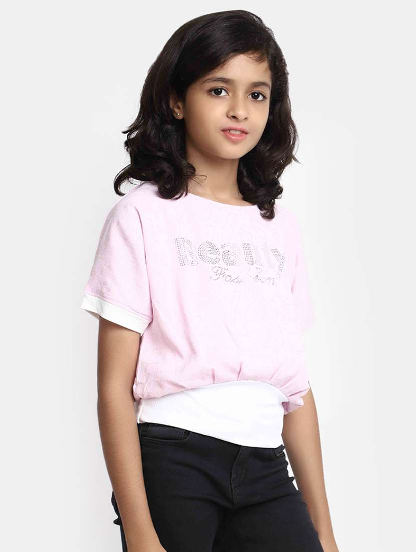 girls round neck top