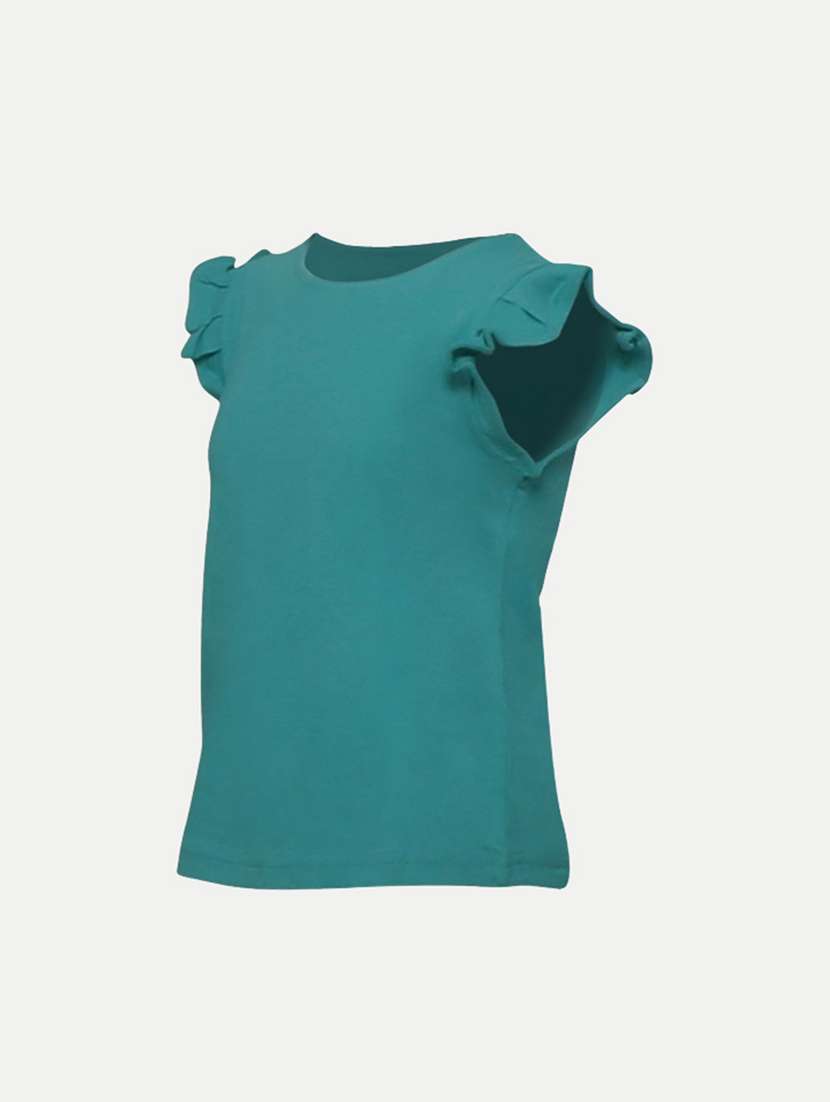 girls round neck top - 20374214 -  Standard Image - 1
