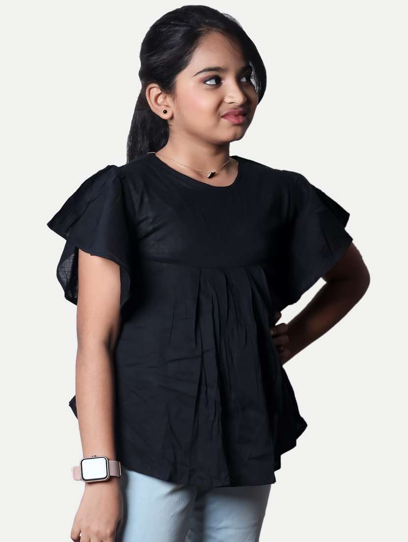 girls round neck top