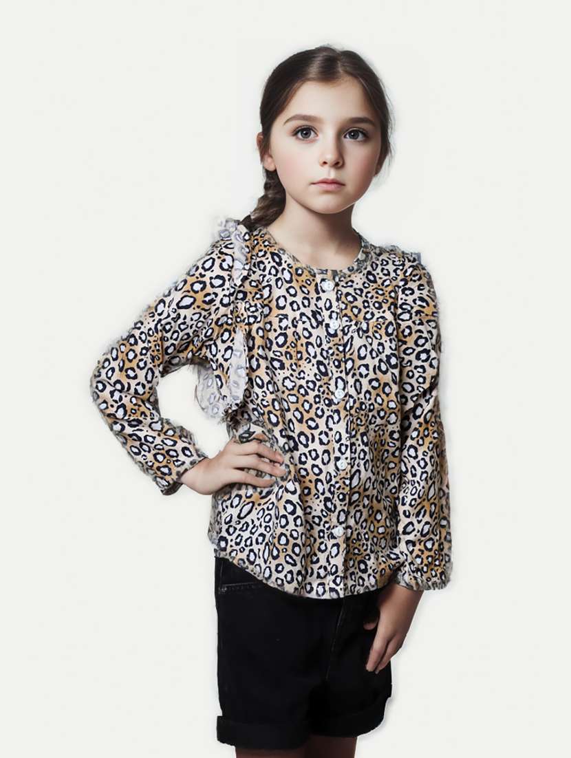 girls round neck top