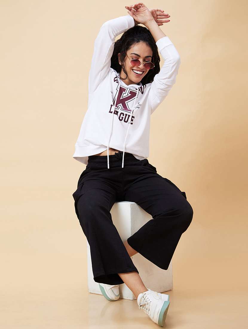 women white cotton front print sweatshirt - 20375063 -  Standard Image - 6