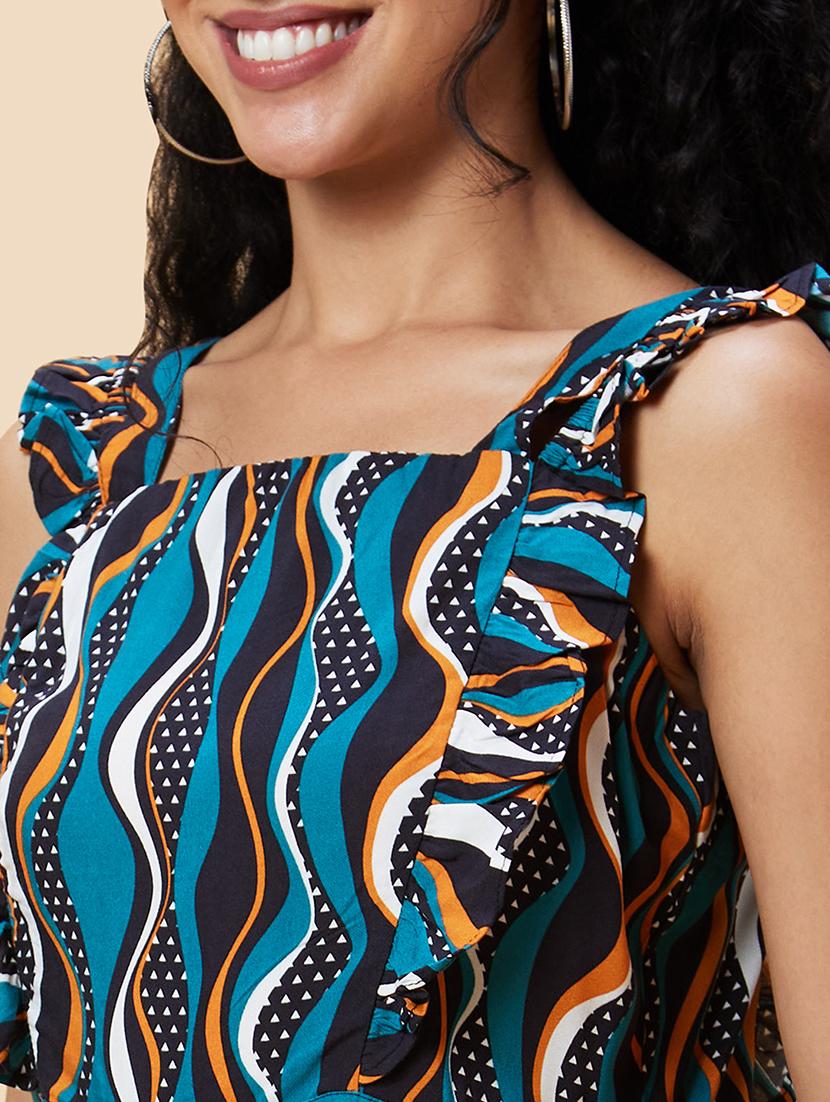 multicolored printed full leg jumpsuit - 20375088 - Standard Image - 6