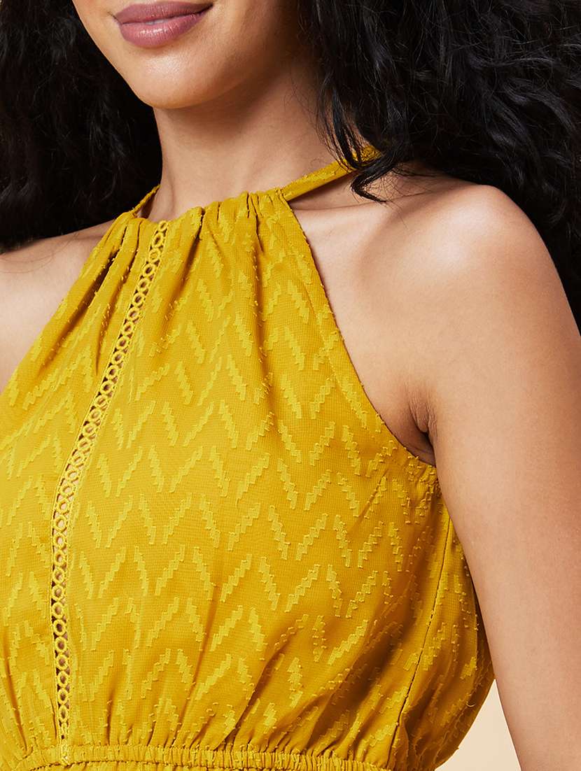 yellow self-designed peplum top - 20375101 -  Standard Image - 6