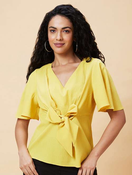 yellow solid regular top - 20375103 -  Standard Image - 0