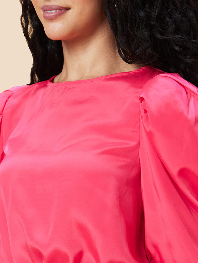 pink solid regular top - 20375105 - Standard Image - 6