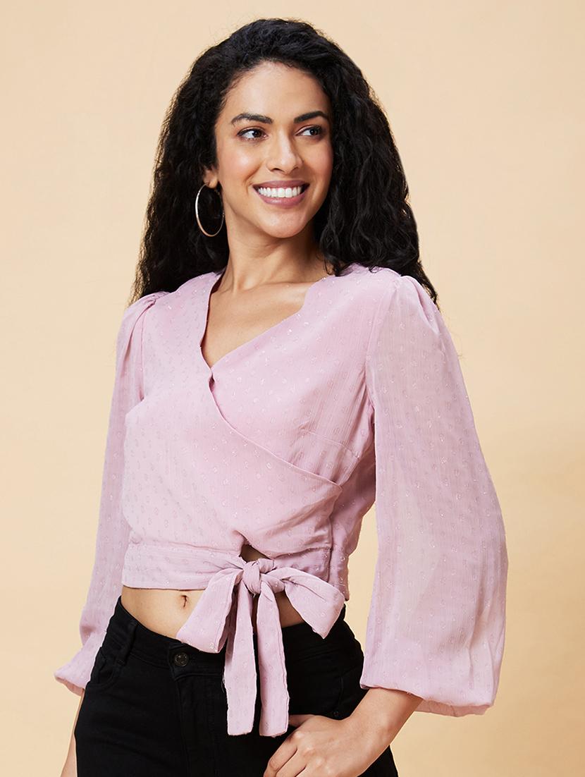 pink self-designed regular top - 20375113 - Standard Image - 1