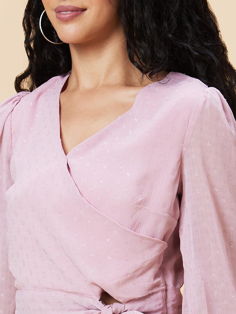 pink self-designed regular top - 20375113 - Standard Image - 6
