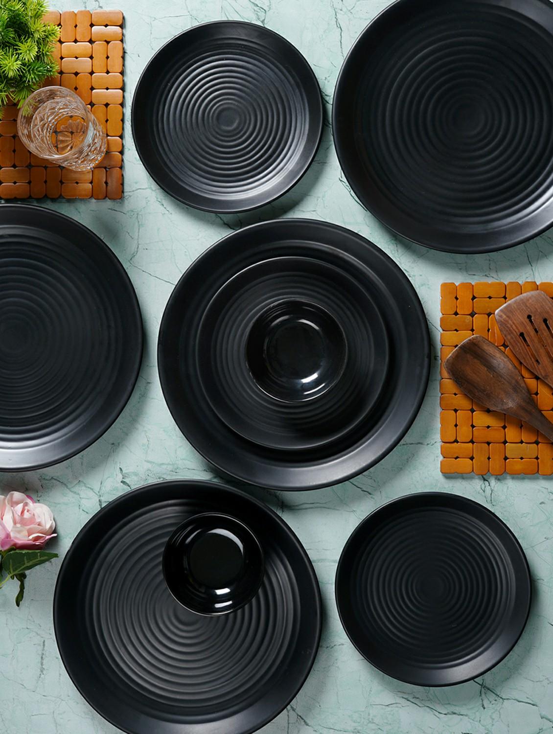 cdi white ringer shaped 18 pcs melamine dinner set - 20375272 - Zoom Image - 0