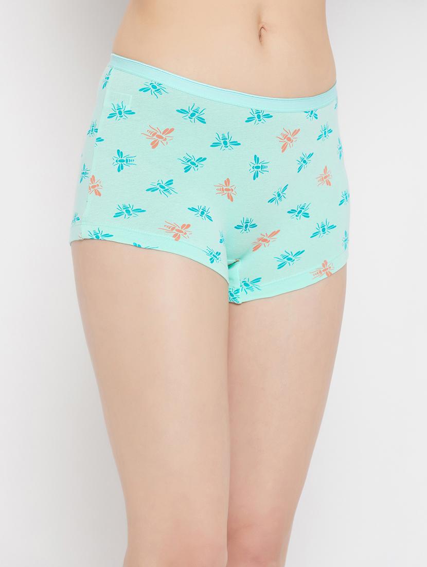 light blue cotton boy shorts panty - 20375533 - Standard Image - 1