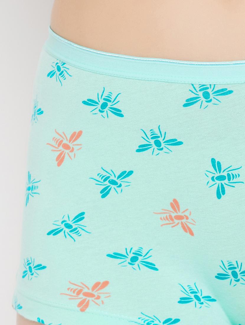 light blue cotton boy shorts panty - 20375533 - Standard Image - 4