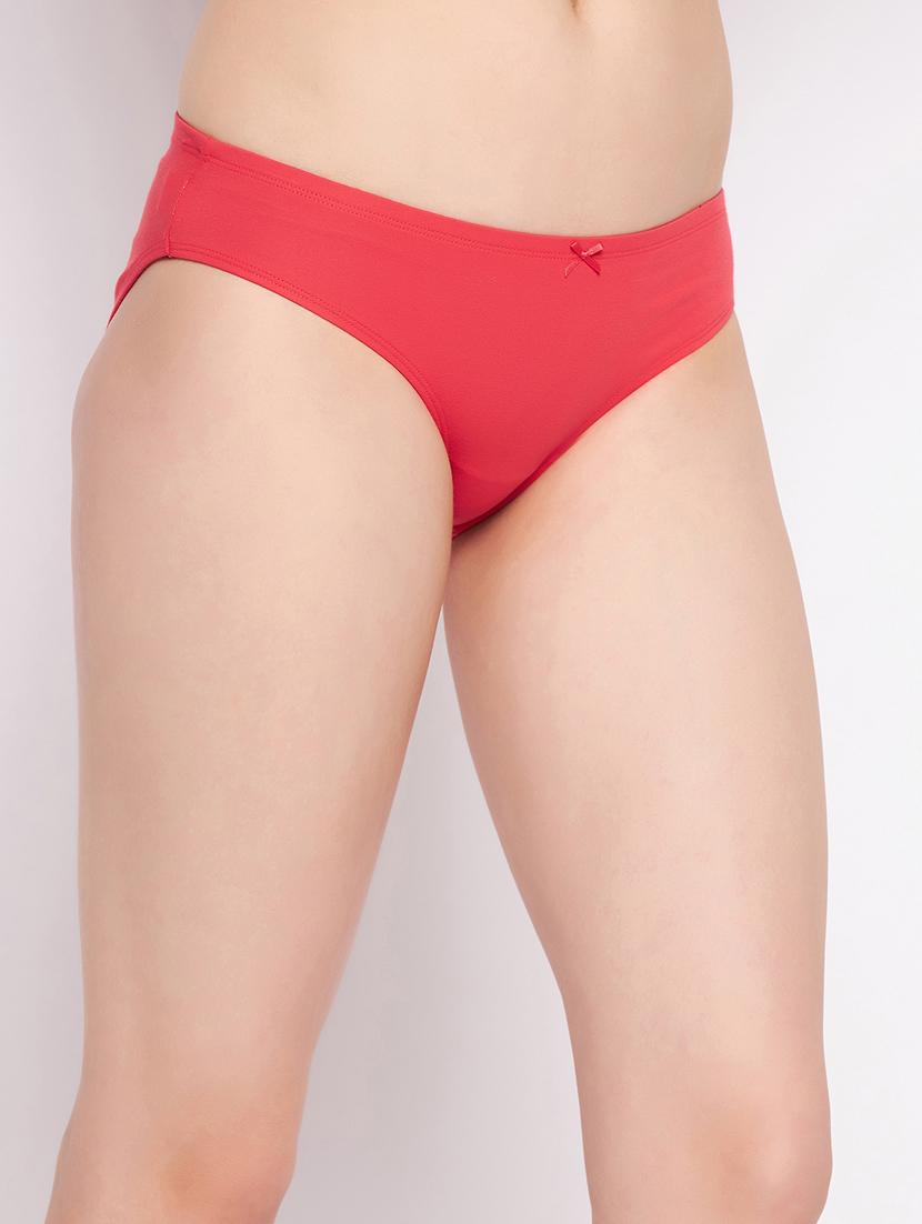 red cotton bikini panty - 20375544 - Standard Image - 1