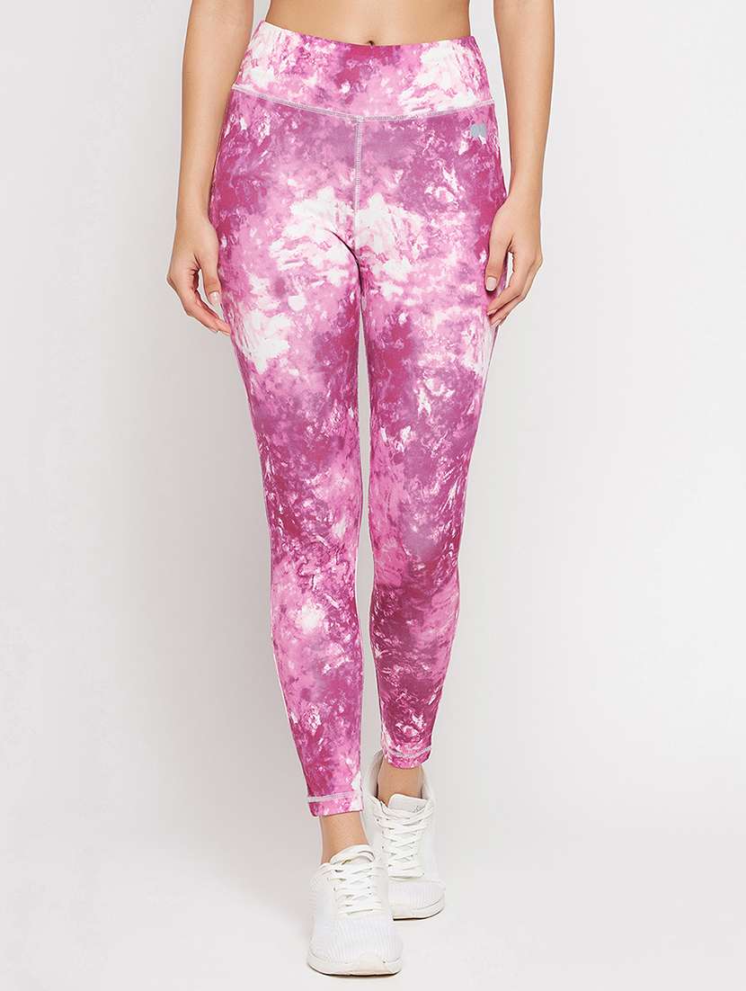 pink printed ankle length legging - 20375844 -  Zoom Image - 0