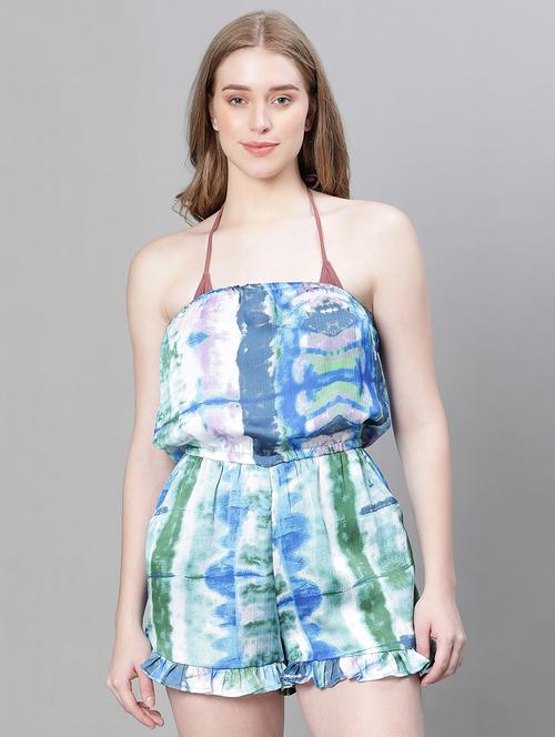 abstract print romper jumpsuit - 20376814 - Standard Image - 0