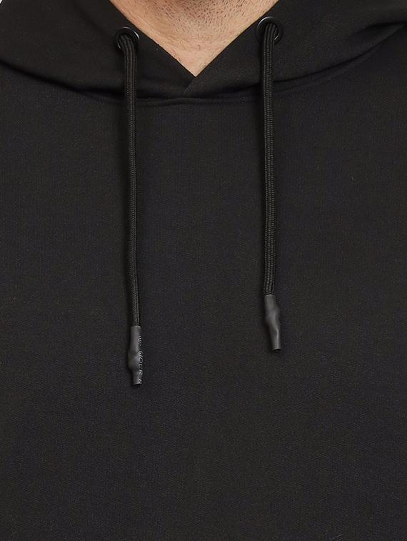 men black color block fleece sweatshirt - 20377749 - Standard Image - 4