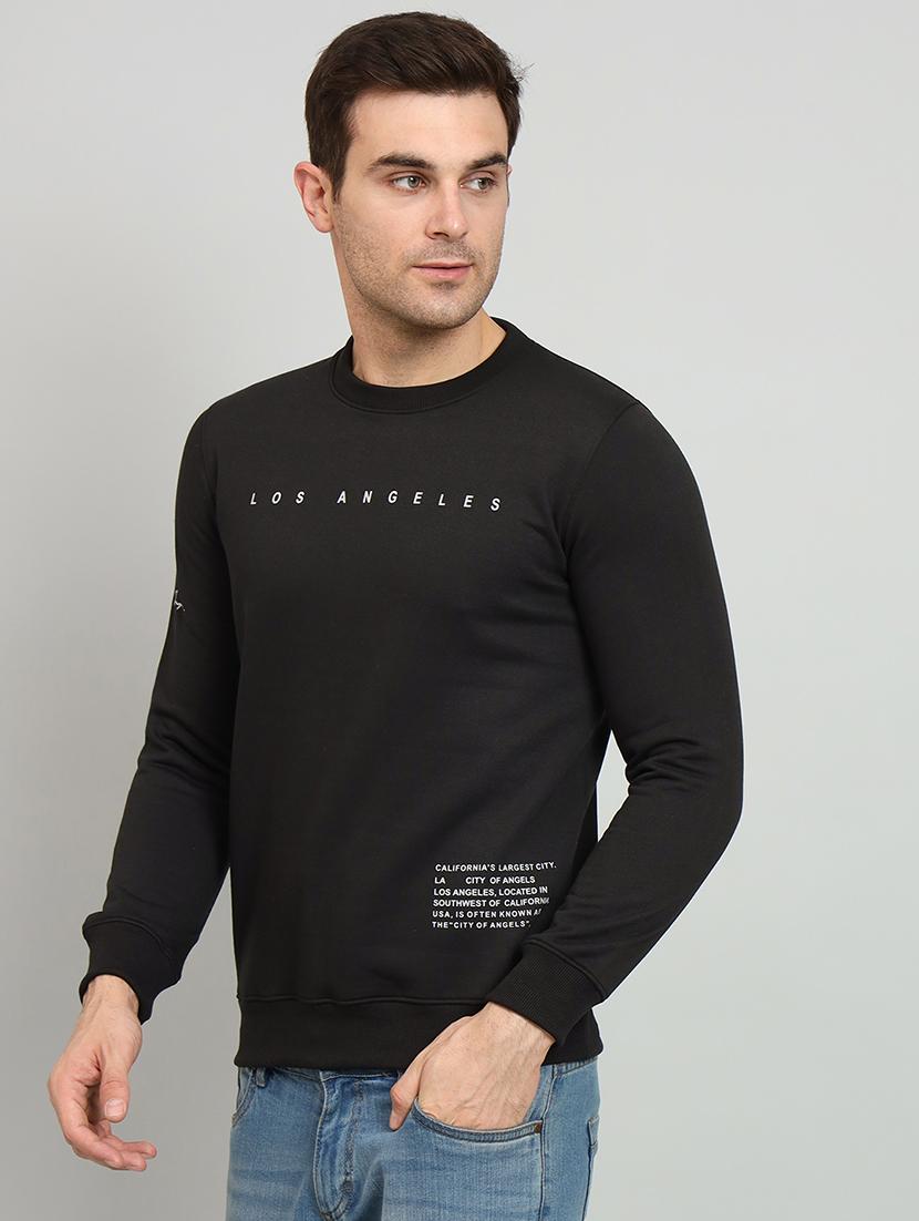 men typography print sweatshirt - 20377758 - Standard Image - 1