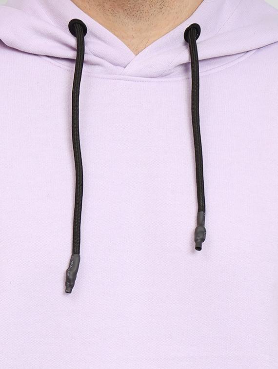 lavender solid hooded sweatshirt - 20377765 - Standard Image - 4
