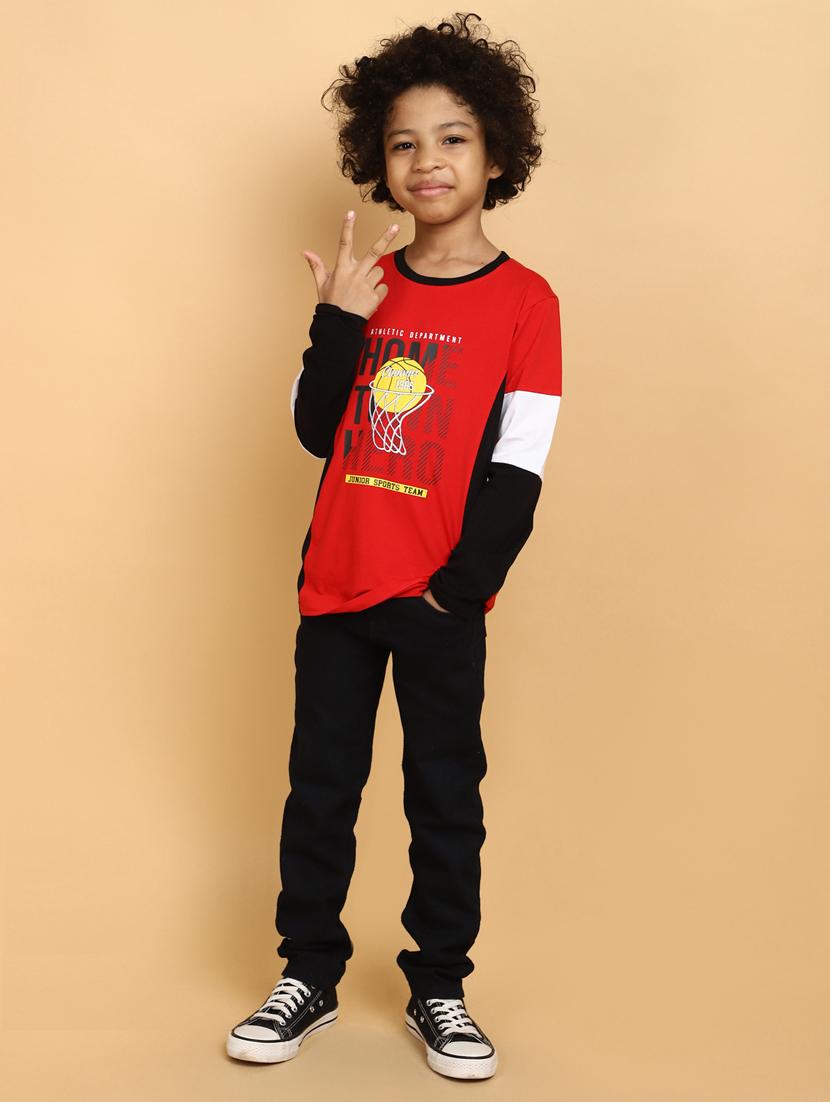 red cotton tshirt - 20378015 - Standard Image - 4