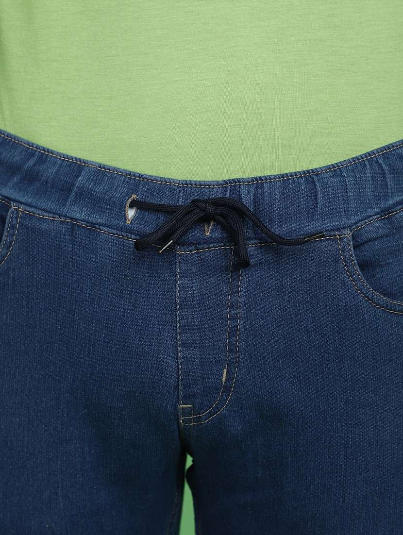 men solid mid rise jogger - 20379120 -  Standard Image - 4