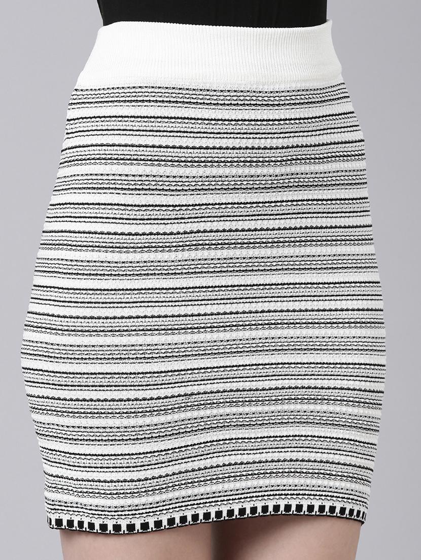 white acrylic pencil skirts - 20381715 - Standard Image - 4