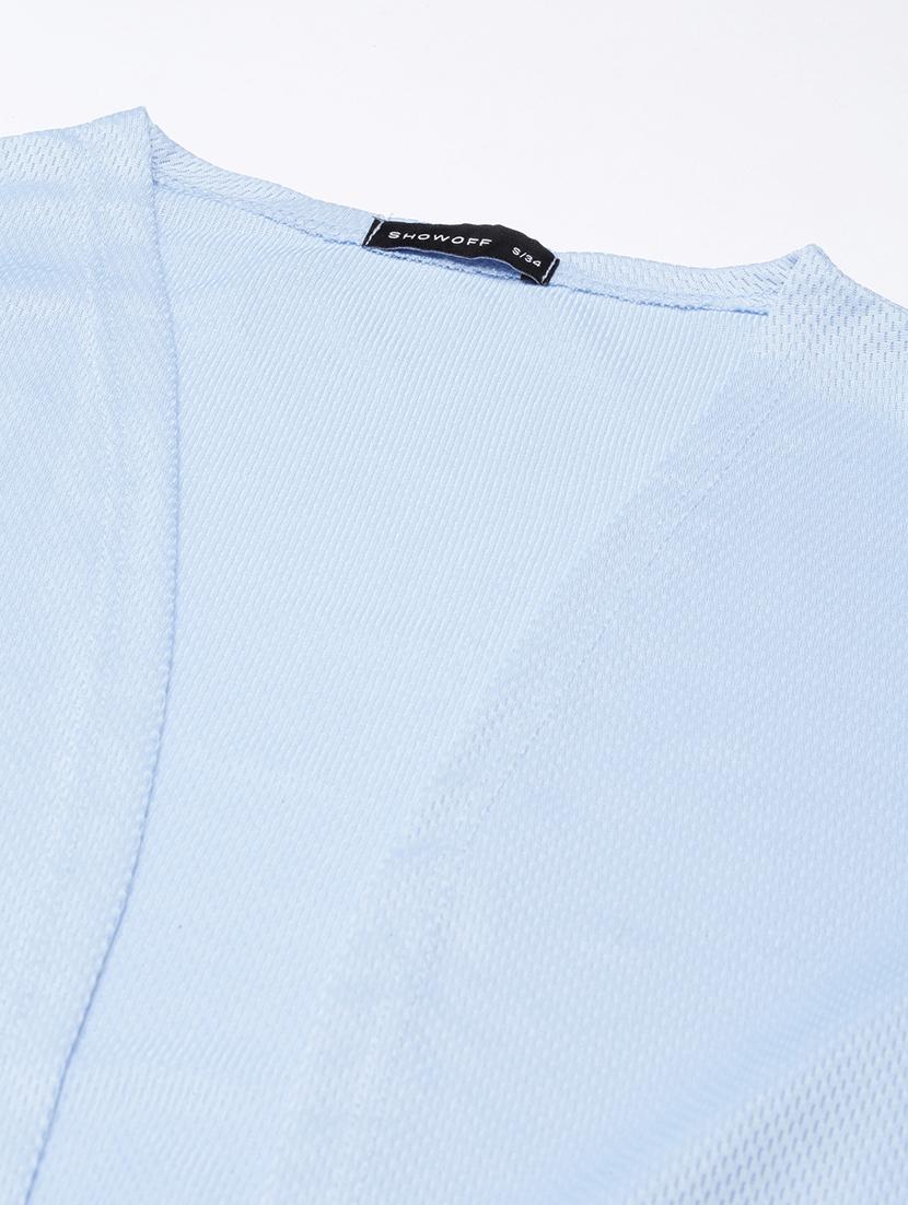 women light blue solid regular shrug - 20381725 - Standard Image - 6