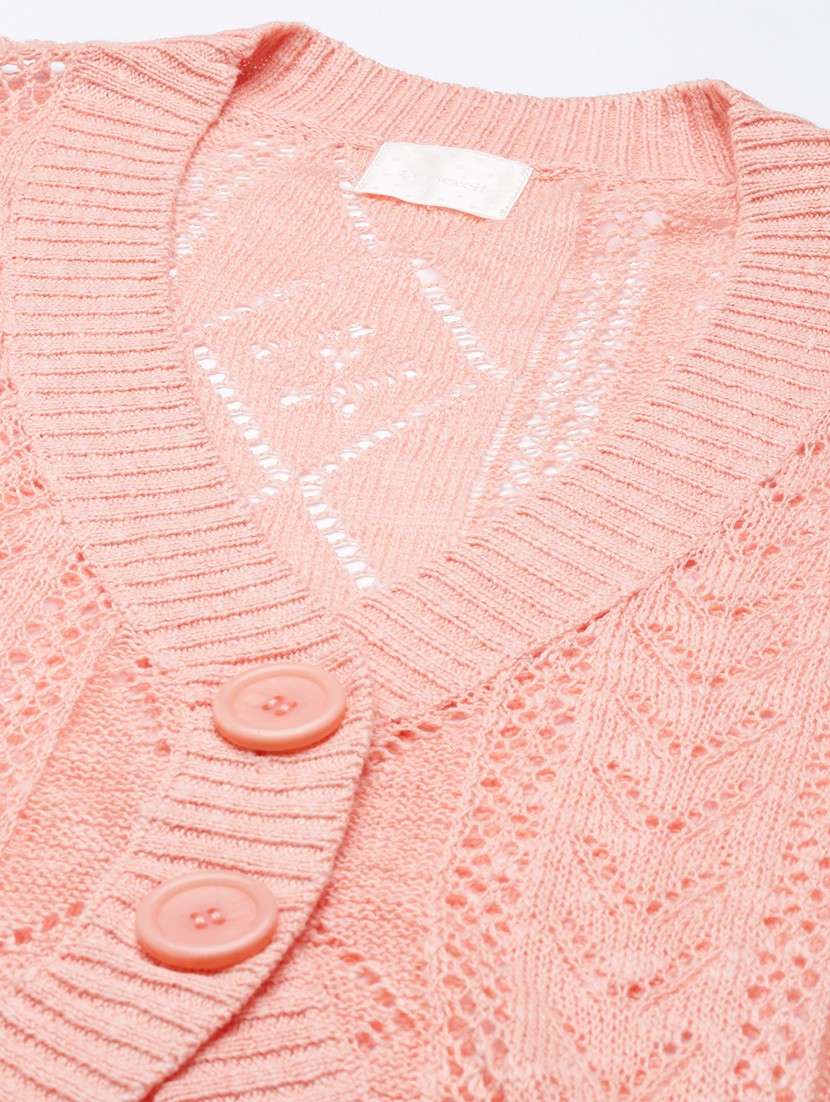 women peach solids regular shrug - 20381728 -  Standard Image - 6