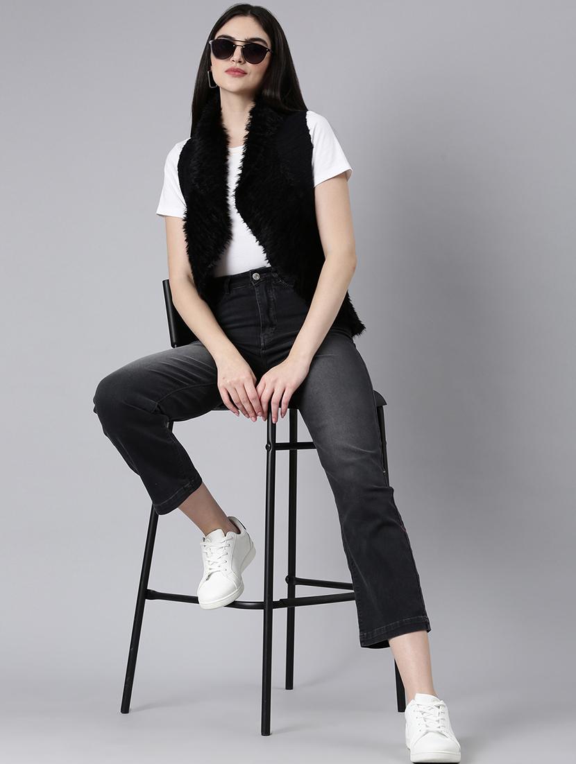 black acrylic shrug - 20381760 - Standard Image - 4