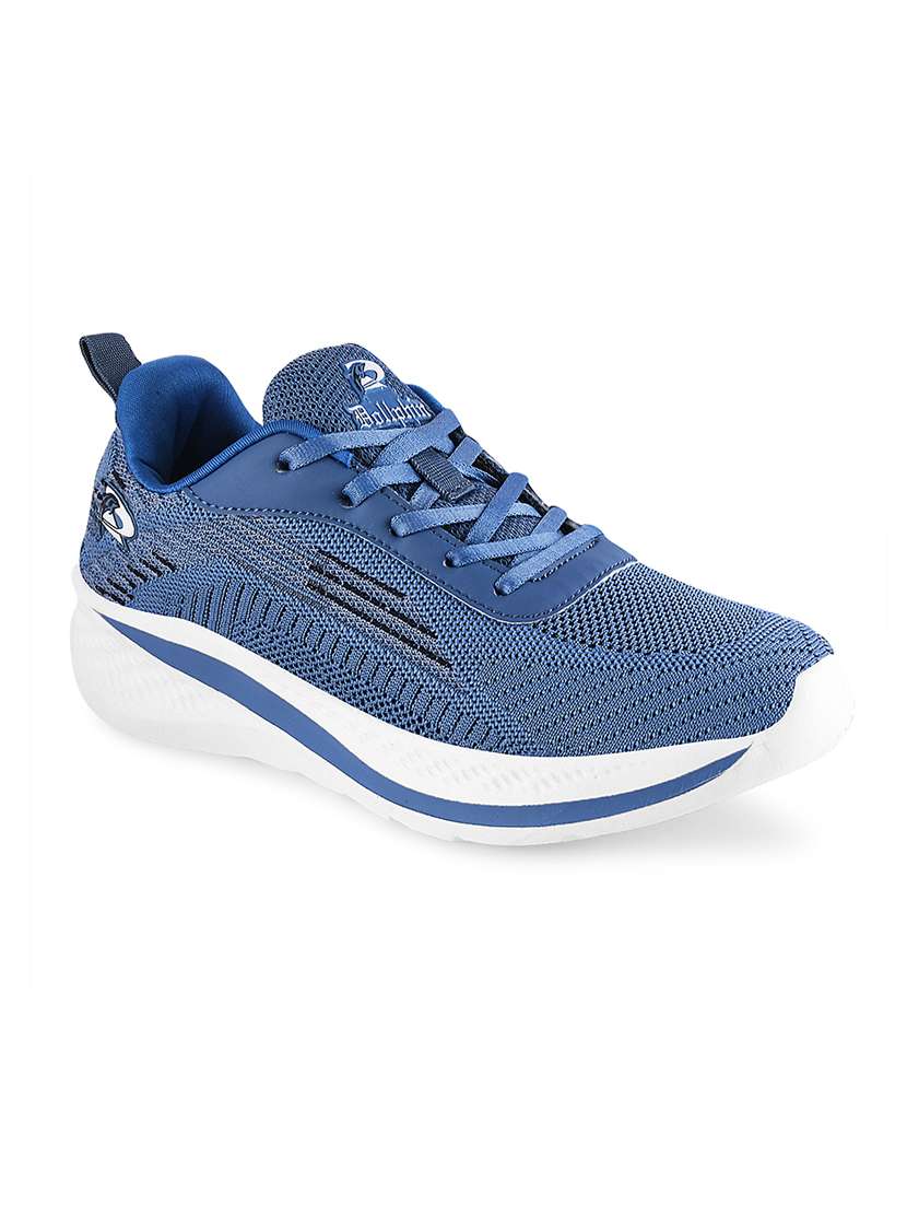 blue flyknit laceup sports shoes - 20381970 -  Standard Image - 1