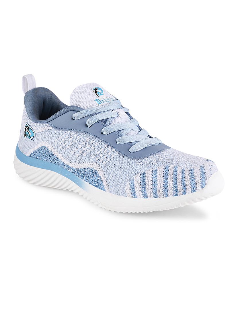 blue flyknit laceup sports shoes - 20381972 -  Standard Image - 1