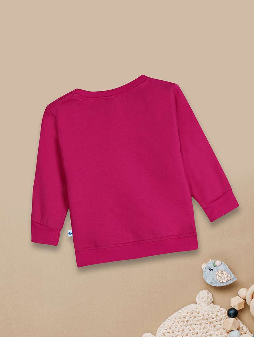 pink acrylic chest print sweatshirt - 20382666 -  Standard Image - 1