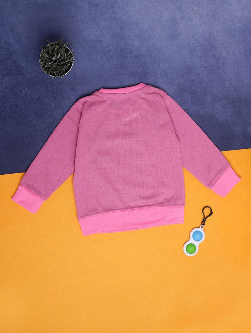 pink acrylic chest print sweatshirt - 20382710 - Standard Image - 1