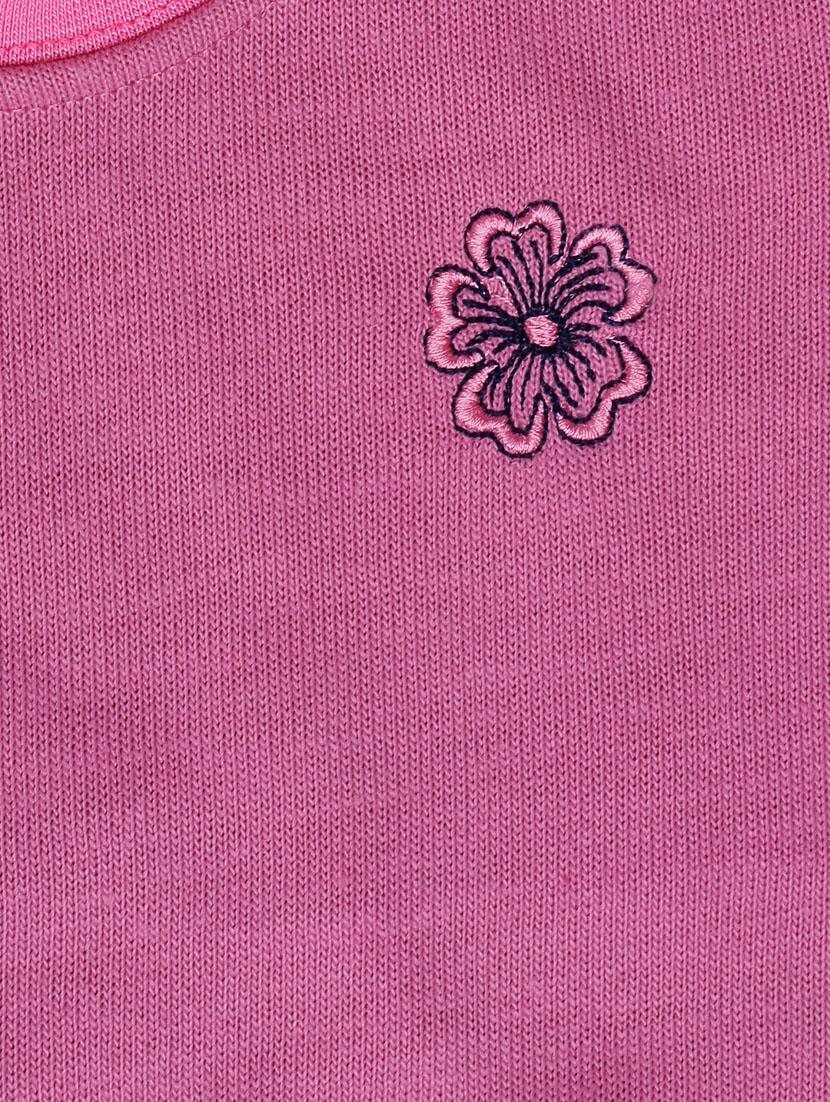 pink acrylic chest print sweatshirt - 20382710 - Standard Image - 4