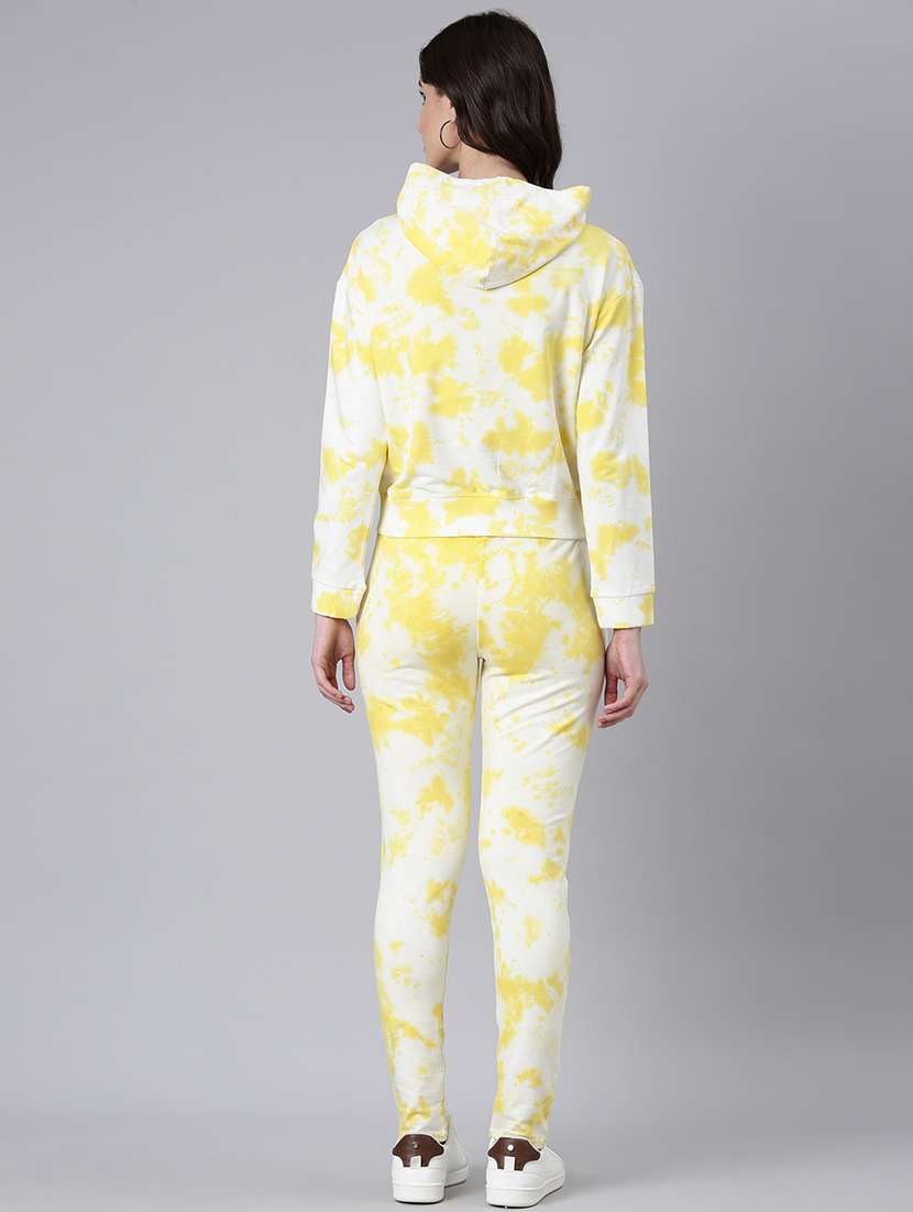 yellow tie & dye top and trouser co-ord set - 20382897 -  Standard Image - 1