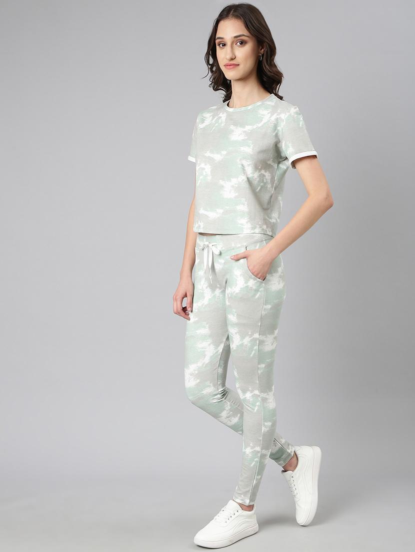 multi color camouflage top and trouser co-ord - 20382899 - Standard Image - 1