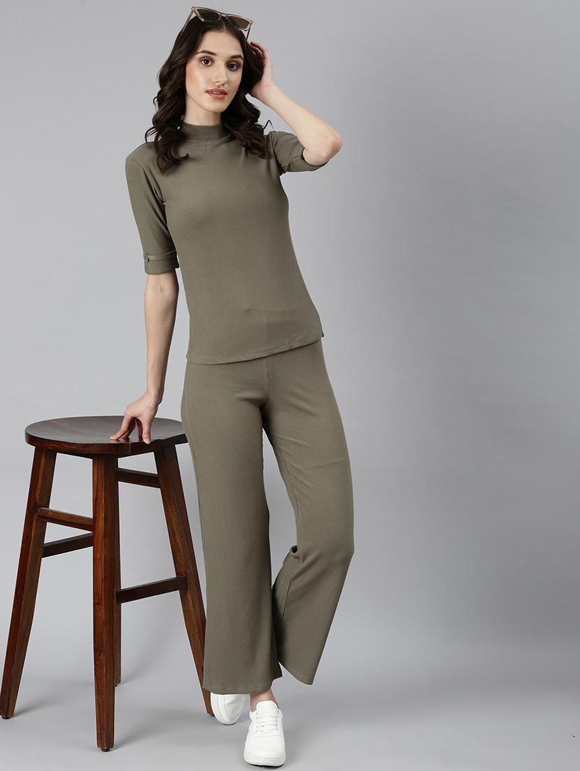 women green top and trouser co-ords set - 20382900 - Standard Image - 4