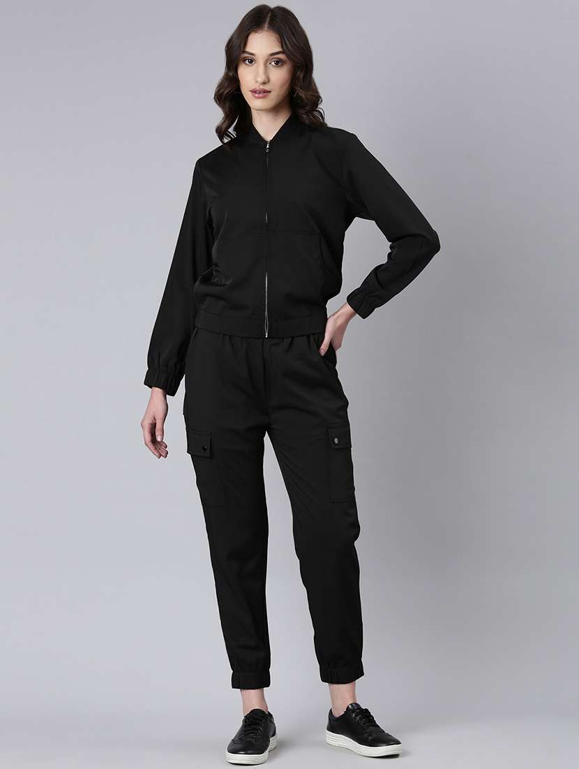 women black top and trouser co-ords set