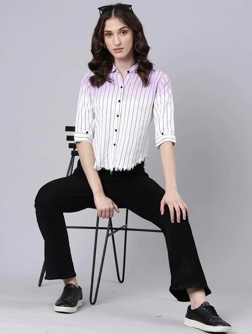 white cotton regular shirt - 20382942 -  Standard Image - 4
