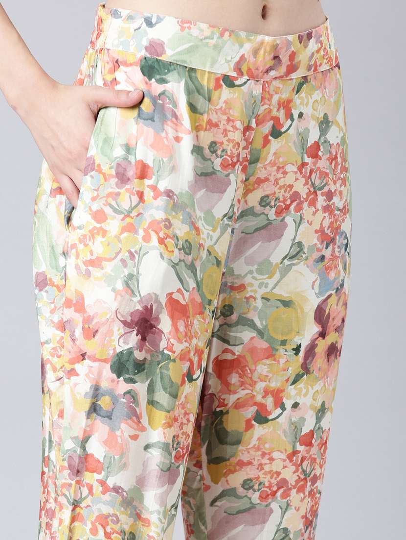 women multi color printed co-ord set - 20382953 -  Standard Image - 6