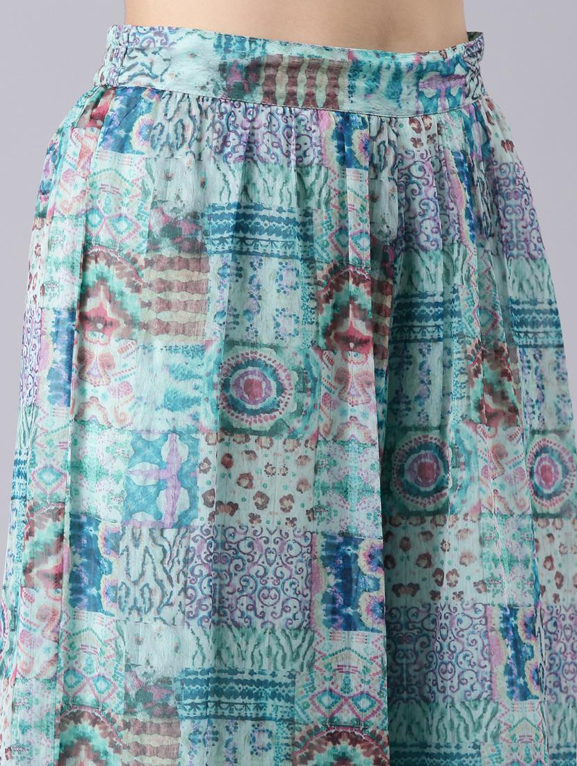 printed top and palazzos co-ord - 20382963 - Standard Image - 6