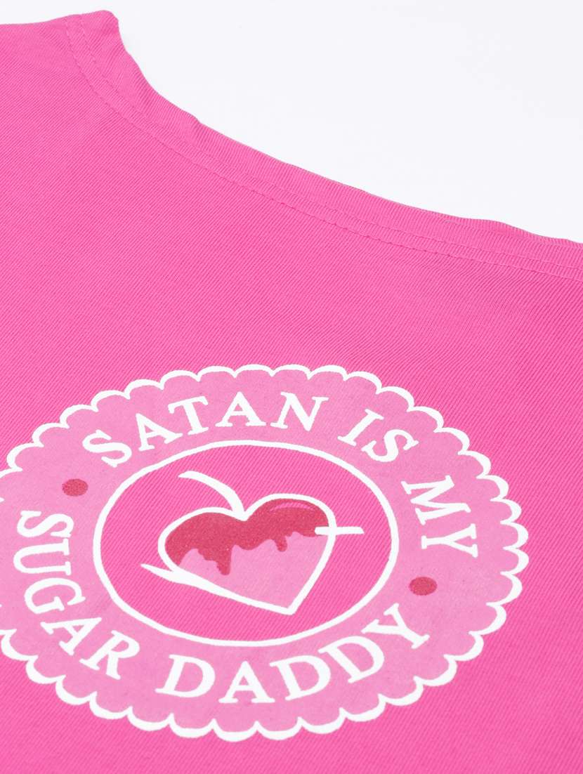 pink cotton regular tshirt - 20382976 - Standard Image - 6
