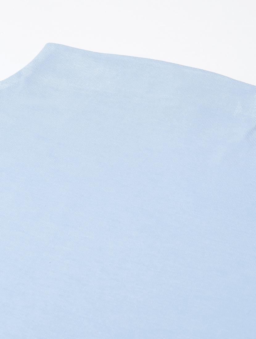 women's plain high neck t-shirt - 20383002 - Standard Image - 6