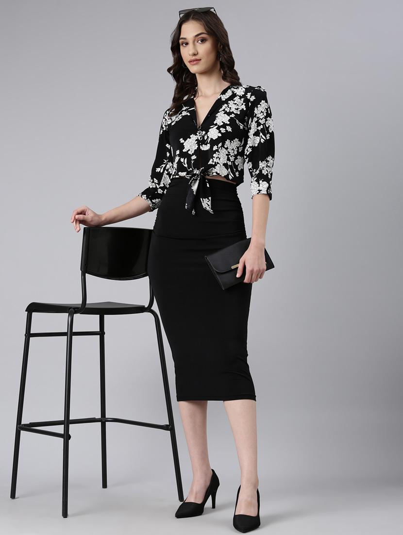women multi color floral print crepe regular top - 20383043 - Standard Image - 4