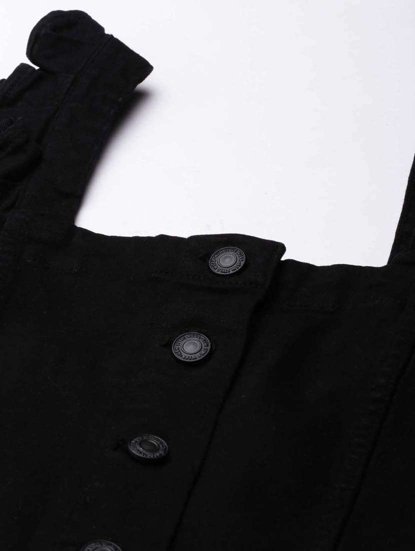 black solid crop top - 20383062 - Standard Image - 6